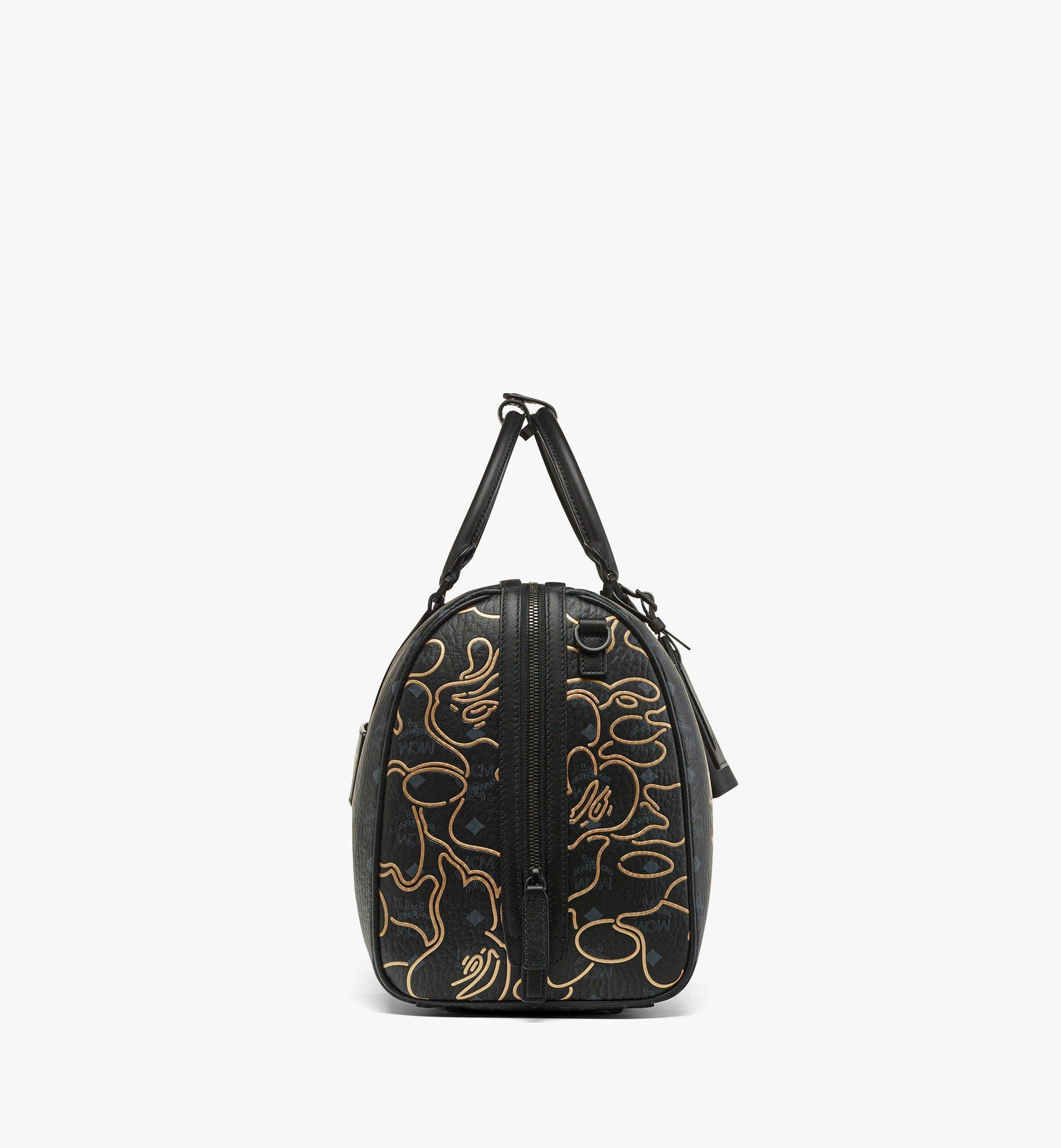 MCM x BAPE Ottomar Weekender Bag in Visetos - 3