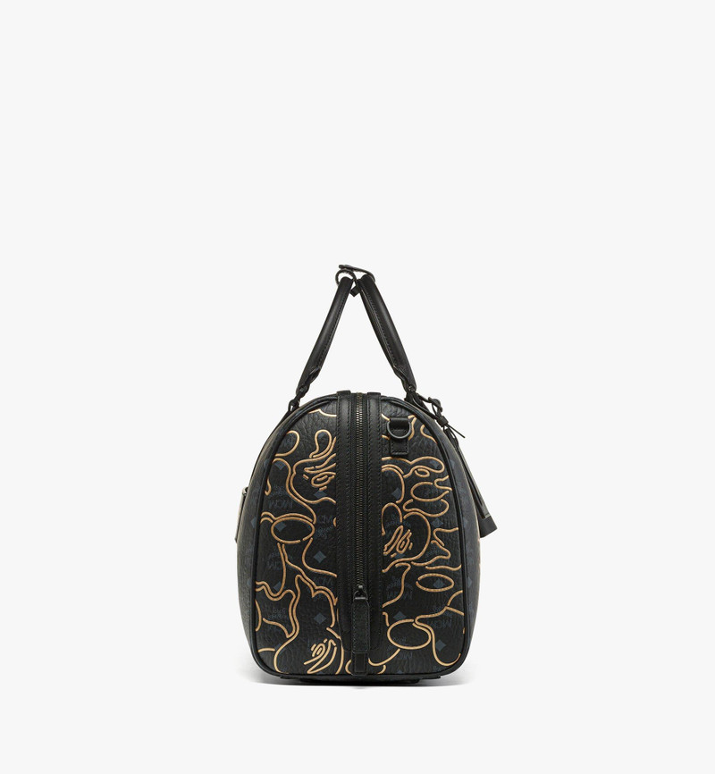 MCM x BAPE Ottomar Weekender Bag in Visetos 3