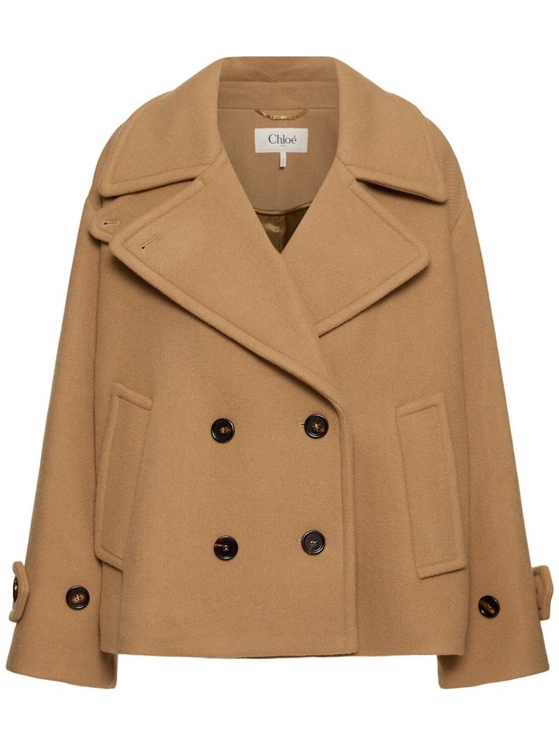 Iconic soft wool blend short coat - 1