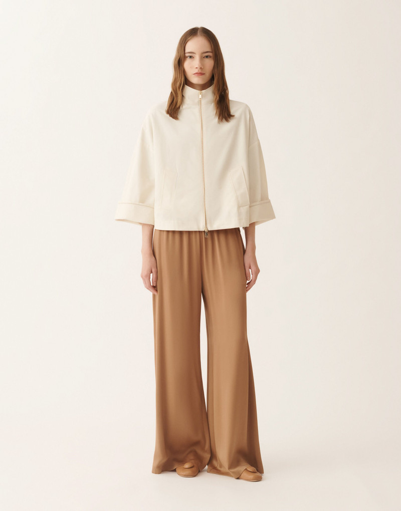Boxy caban in trench cotton 3