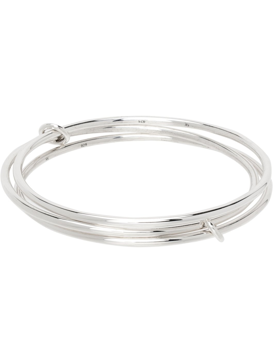 Silver Lumin Bangle Bracelet - 1