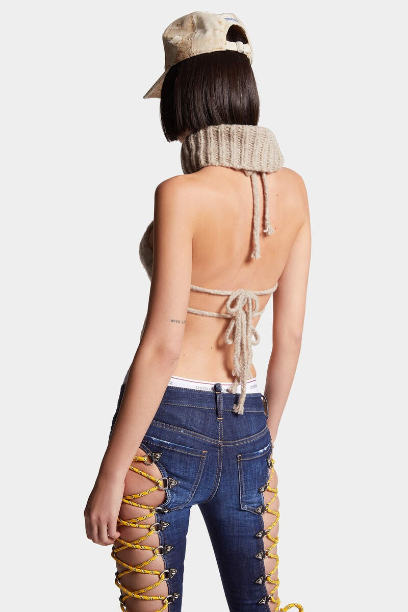 WOOL ALPACA CABLE STITCH KNIT TOP 4