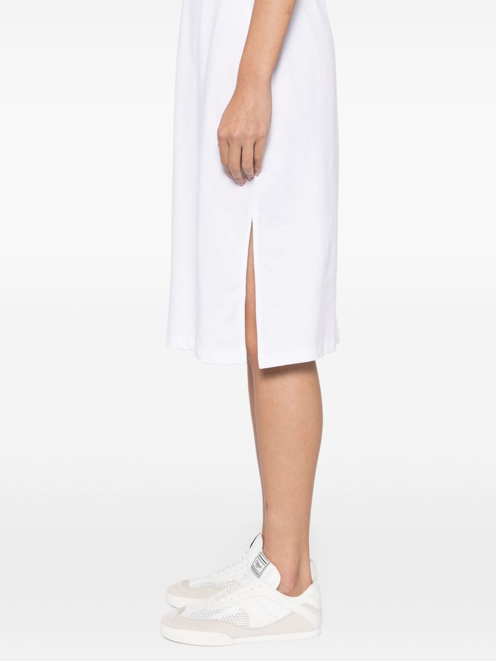 trimmed jersey dress - 5