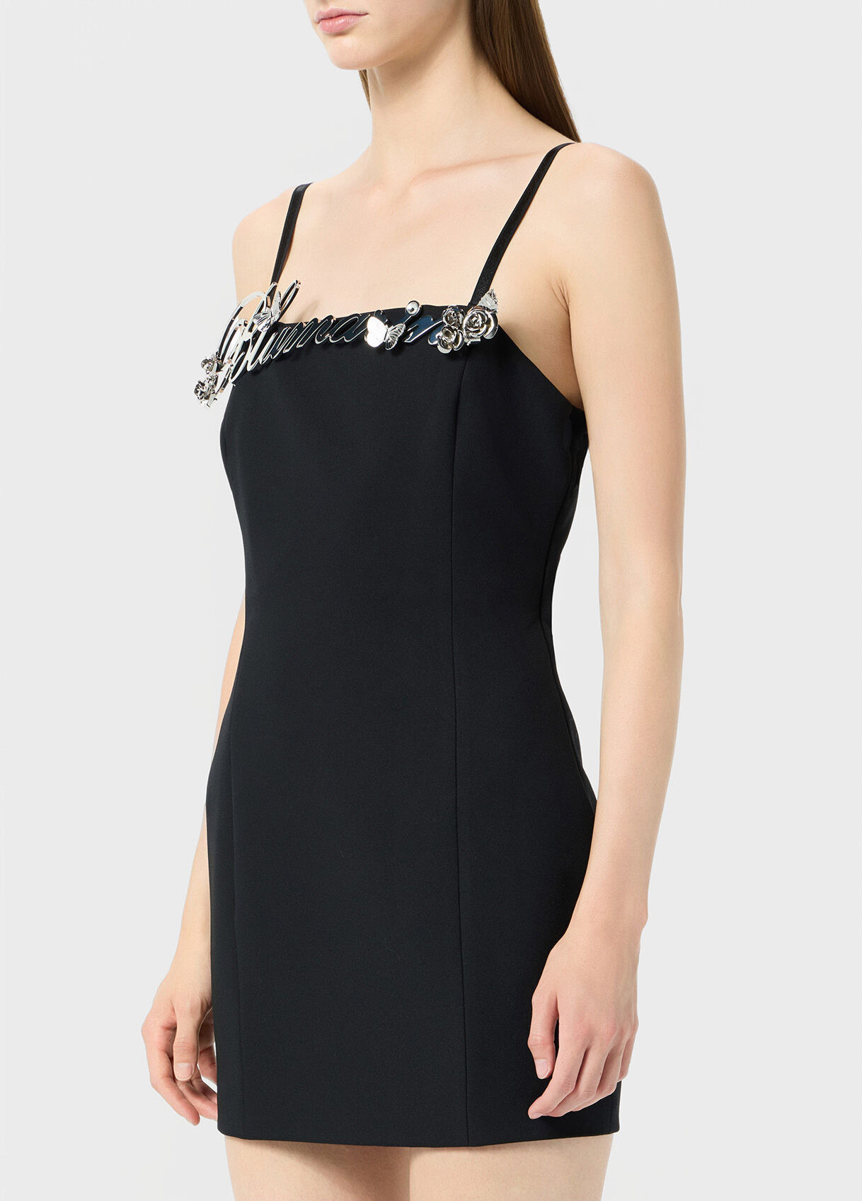 MINI DRESS WITH METAL LOGO - 4
