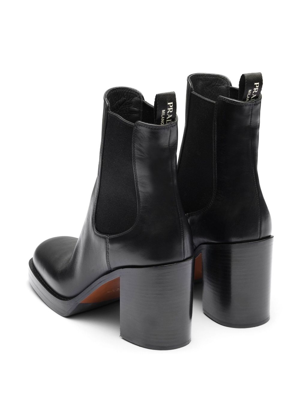 brushed leather 85mm ankle boots - 3