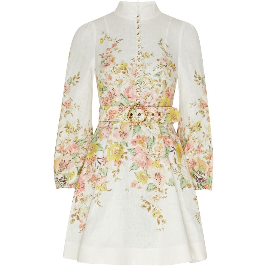 【Zimmermann】マッチメーカー ミニ シャツドレス Zimmermann Matchmaker Buttoned Mini Dress | 24s | REVERSIBLE