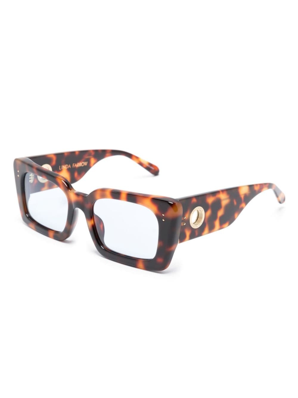 Nieve rectangle-frame tortoiseshell-effect sunglasses - 2