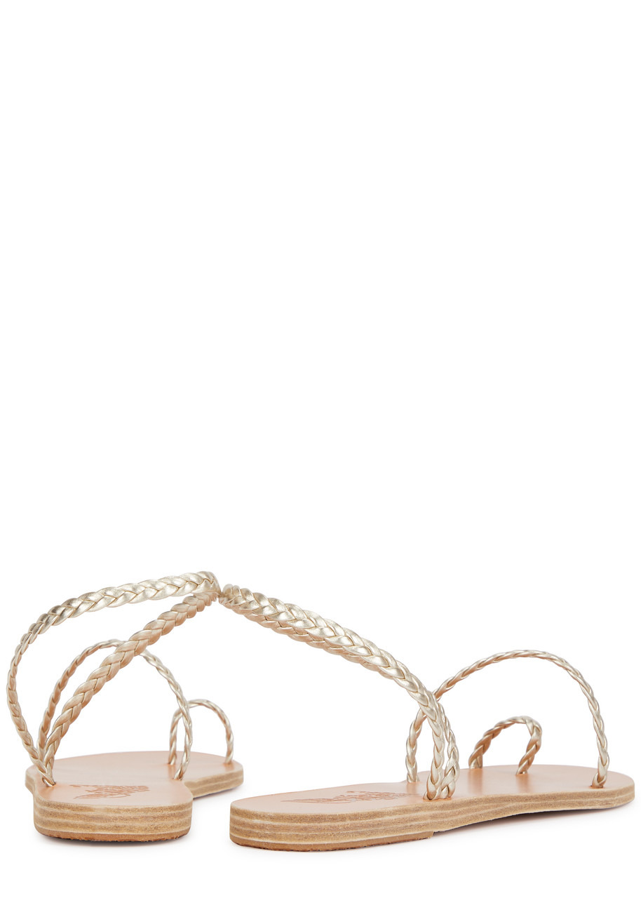 Ancient Greek Sandals Eleftheria Braided Leather Sandals - 3