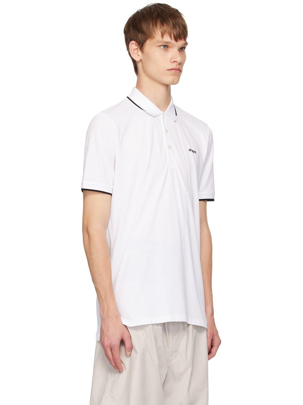 White Bonded Polo - 2