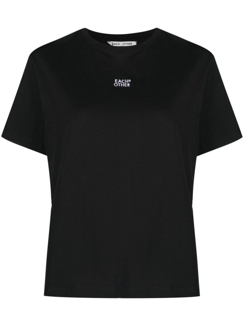 logo-print crew-neck T-shirt 1
