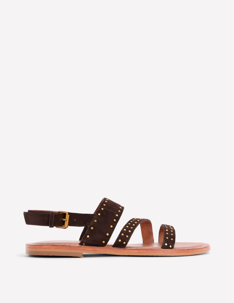 Asymmetric Sandal-Bitter Chocolate 1