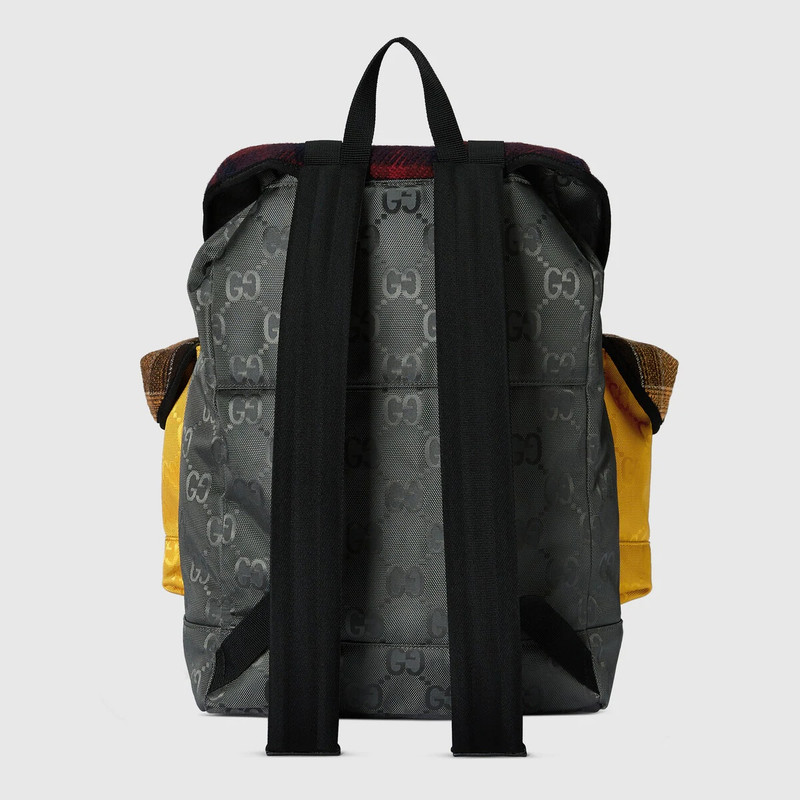 Gucci Off The Grid tartan backpack 3