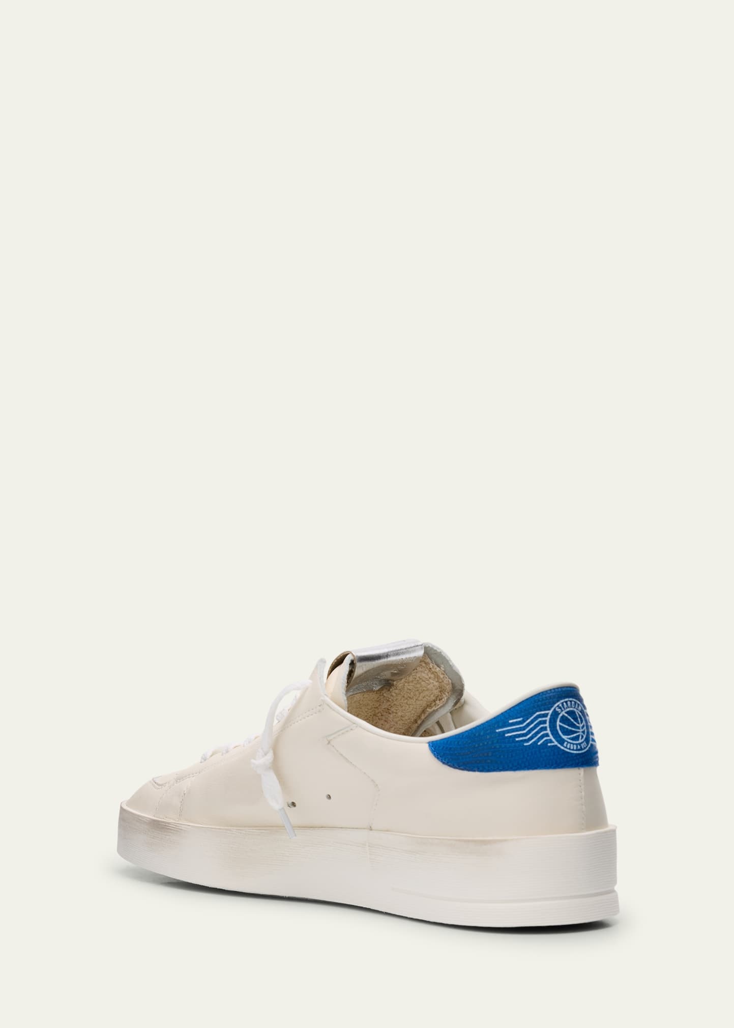Men's Stardan Leather and Mesh Low-Top Sneakers - 4