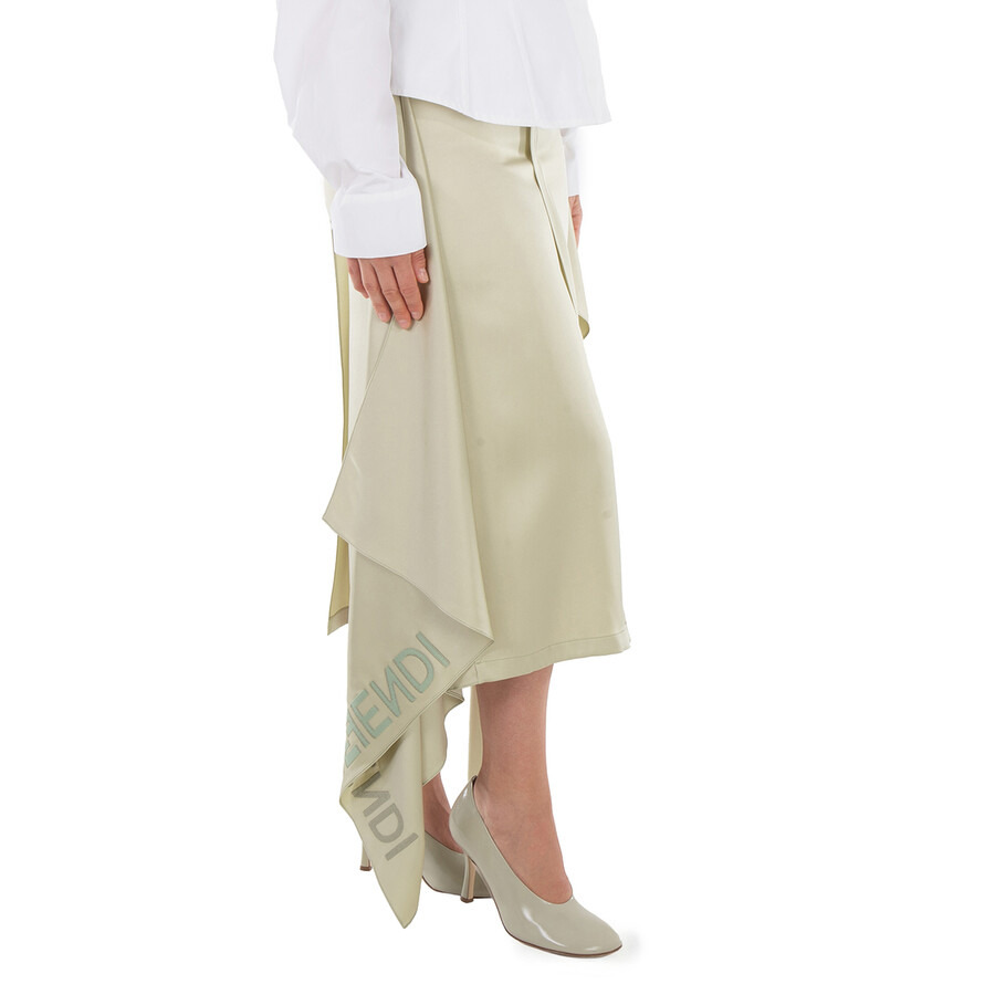 Fendi Gonna Glow Viscose Satin Skirt - 3