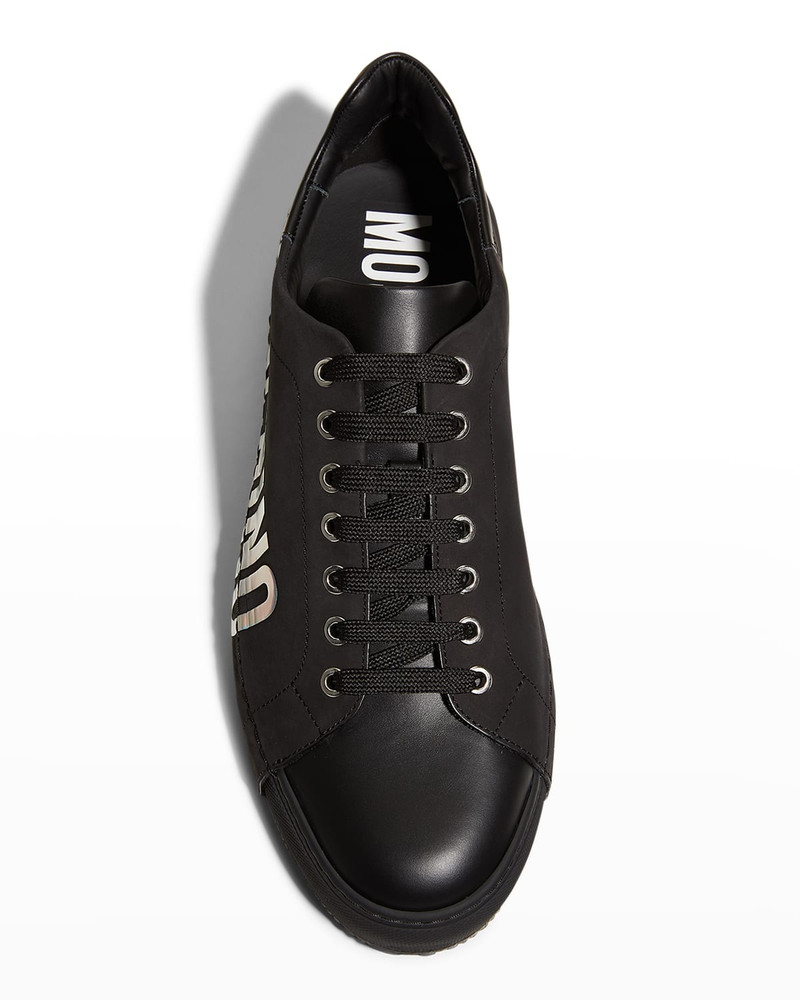 Men's Iridescent-Logo Low-Top Sneakers 7
