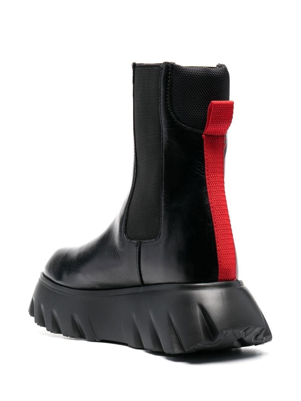 logo-patch ankle boots - 3