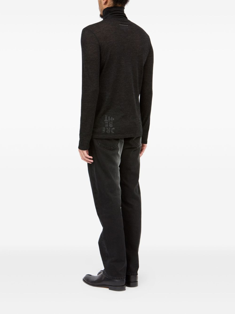 roll-neck long-sleeve top - 5