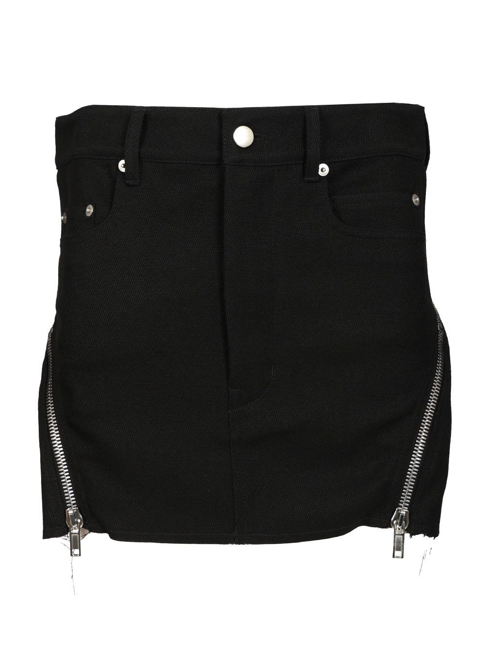 Bolan Banana Mini Skirt Drill Wool Skirts Black - 1