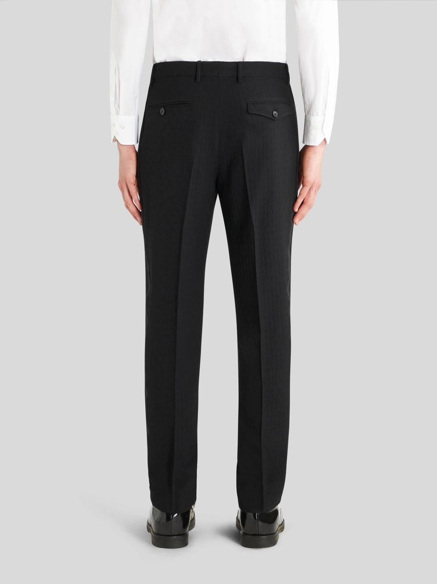 TROUSERS WITH TUCKS AND SIDE BAND - 4