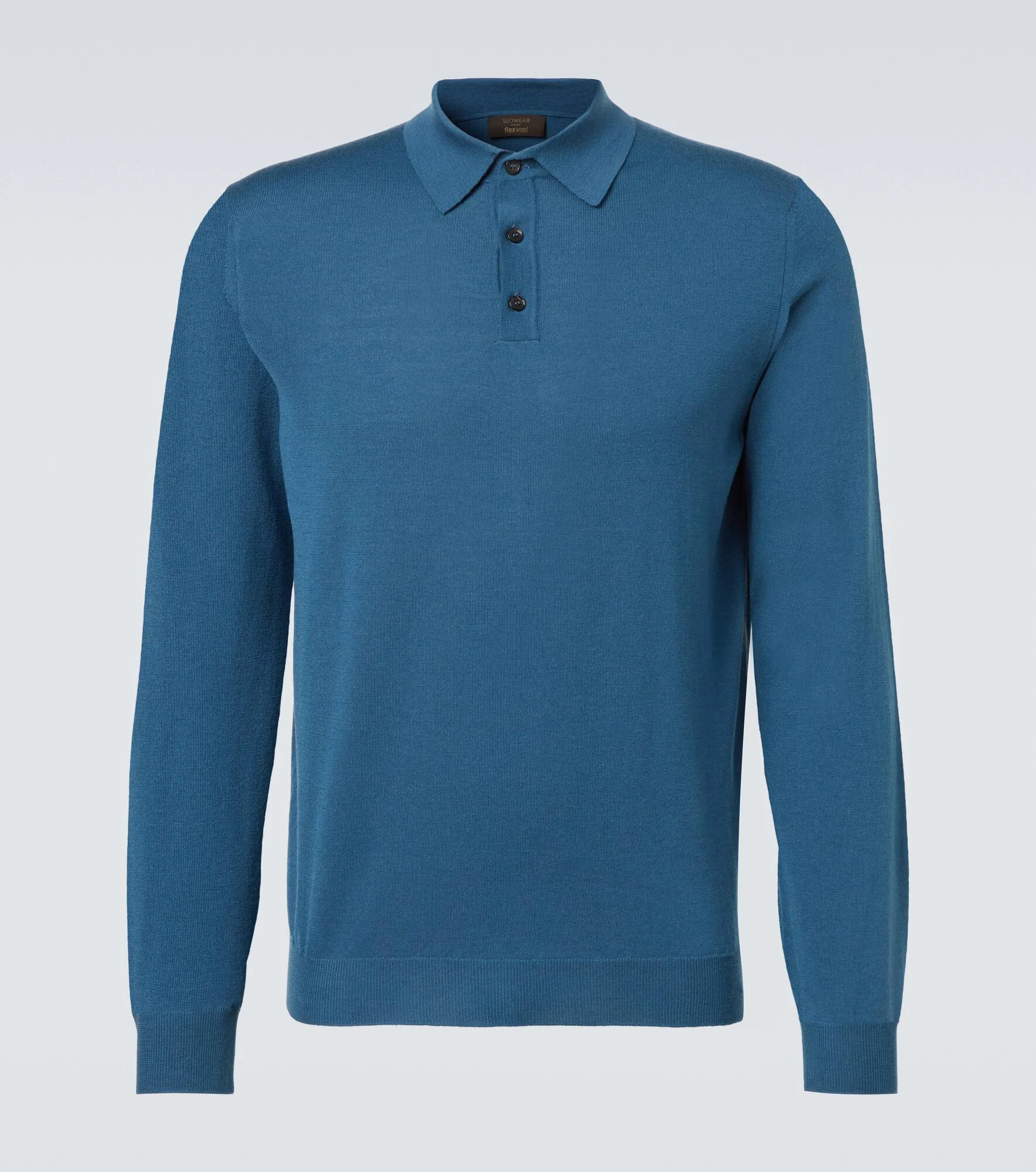 Wool-blend polo sweater - 1