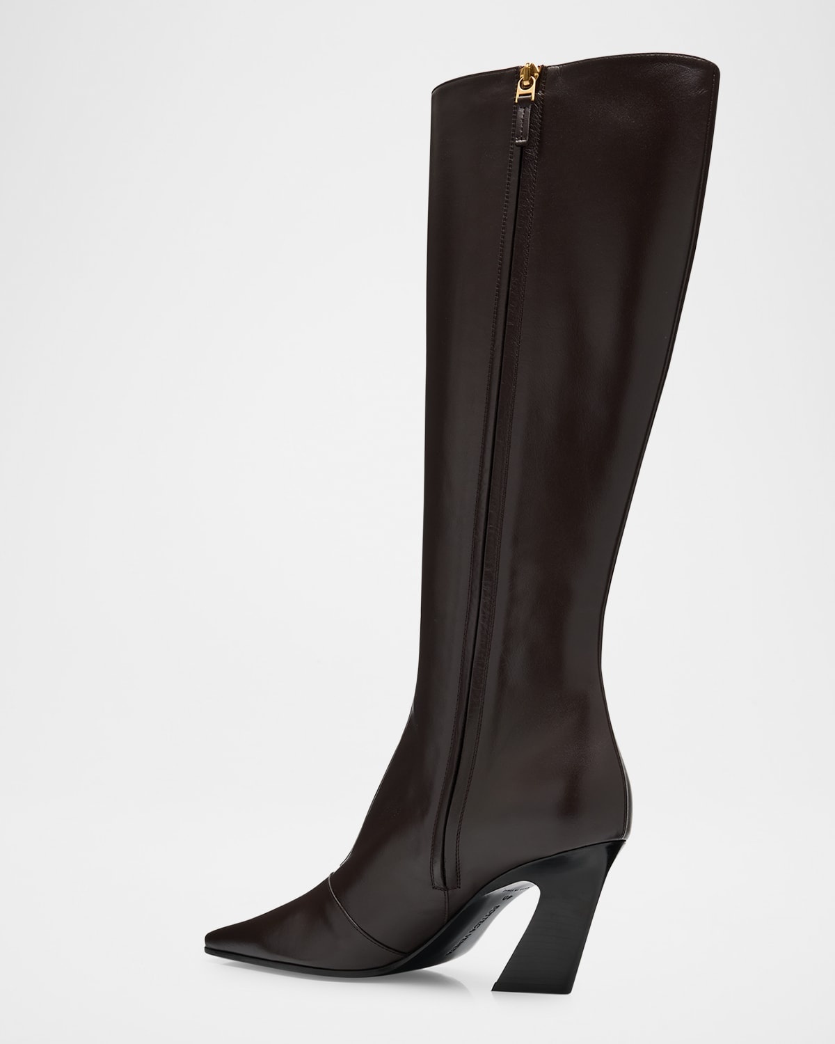 Lewis Calfskin Leather Knee Boots - 2