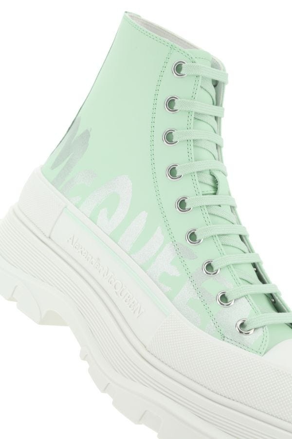 スニーカー ALEXANDER MCQUEEN Sea Green Leather Tread Slick Sneakers Alexander McQueen Sea green leather Tread Slick sneakers