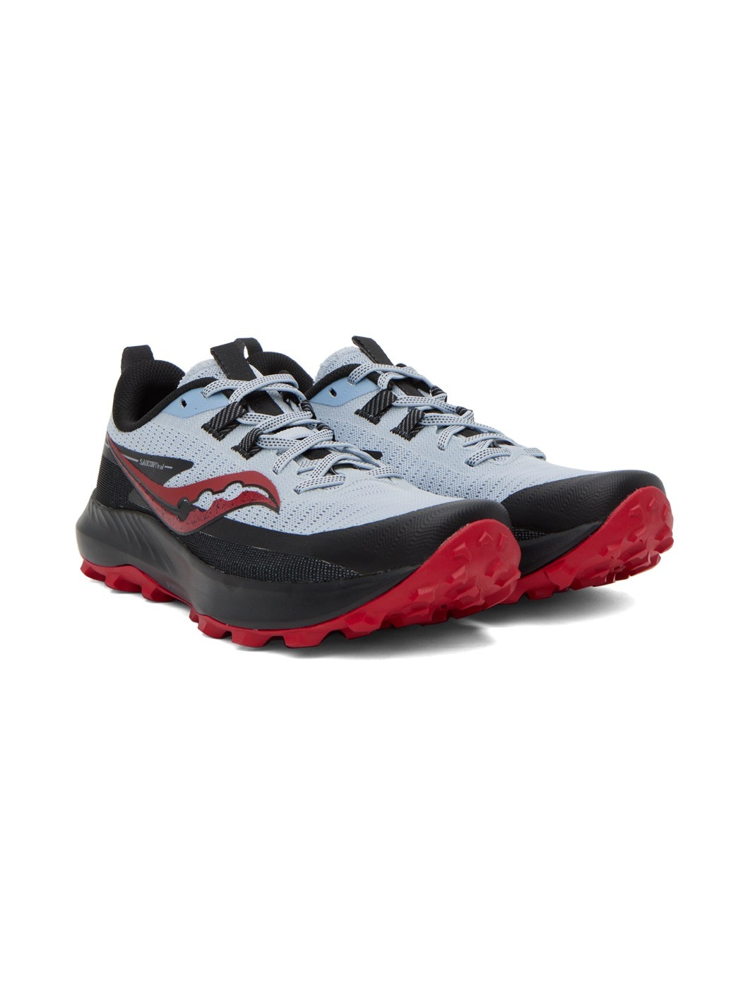 Gray & Red Peregrine 13 Sneakers - 4