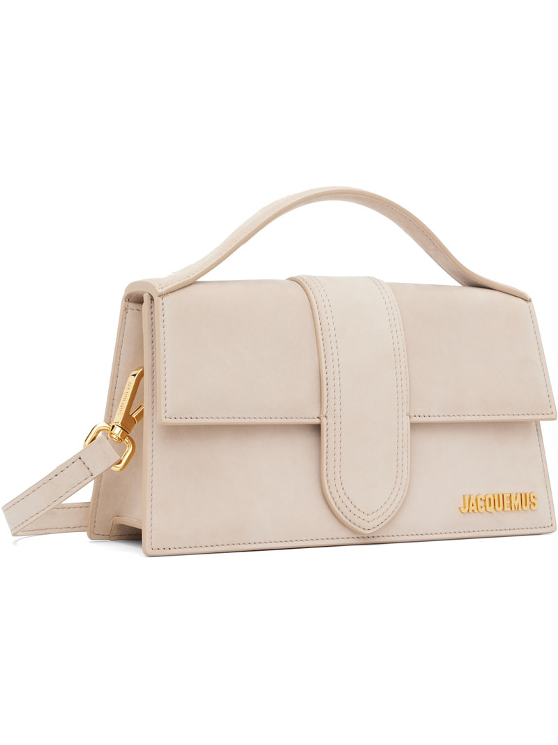 JACQUEMUS Taupe Les Classiques 'The large Bambino' Bag outlook
