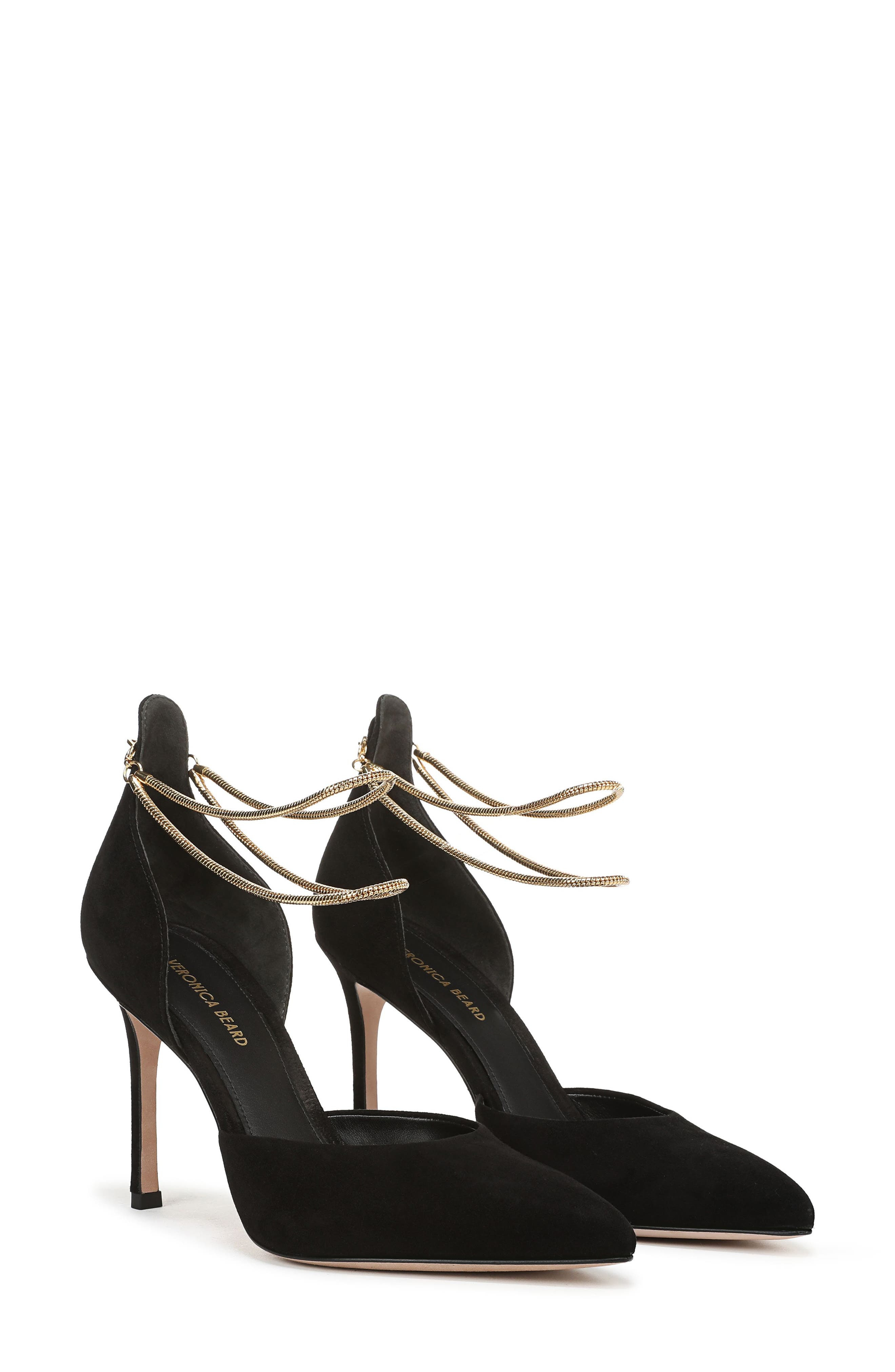 Veronica Beard Leandra Ankle Strap Pump in Black at Nordstrom - 9