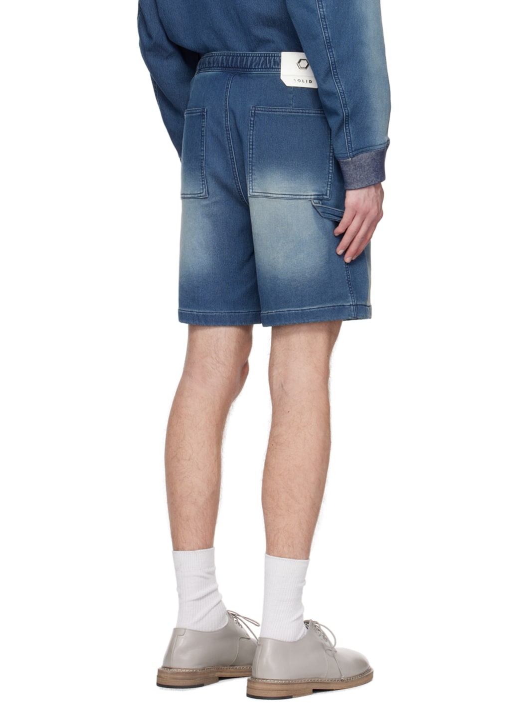 Blue Faded Shorts - 3