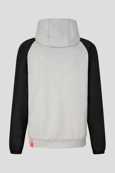 BOGNER Ubbe Sweatshirt jacket in Light gray/Black outlook