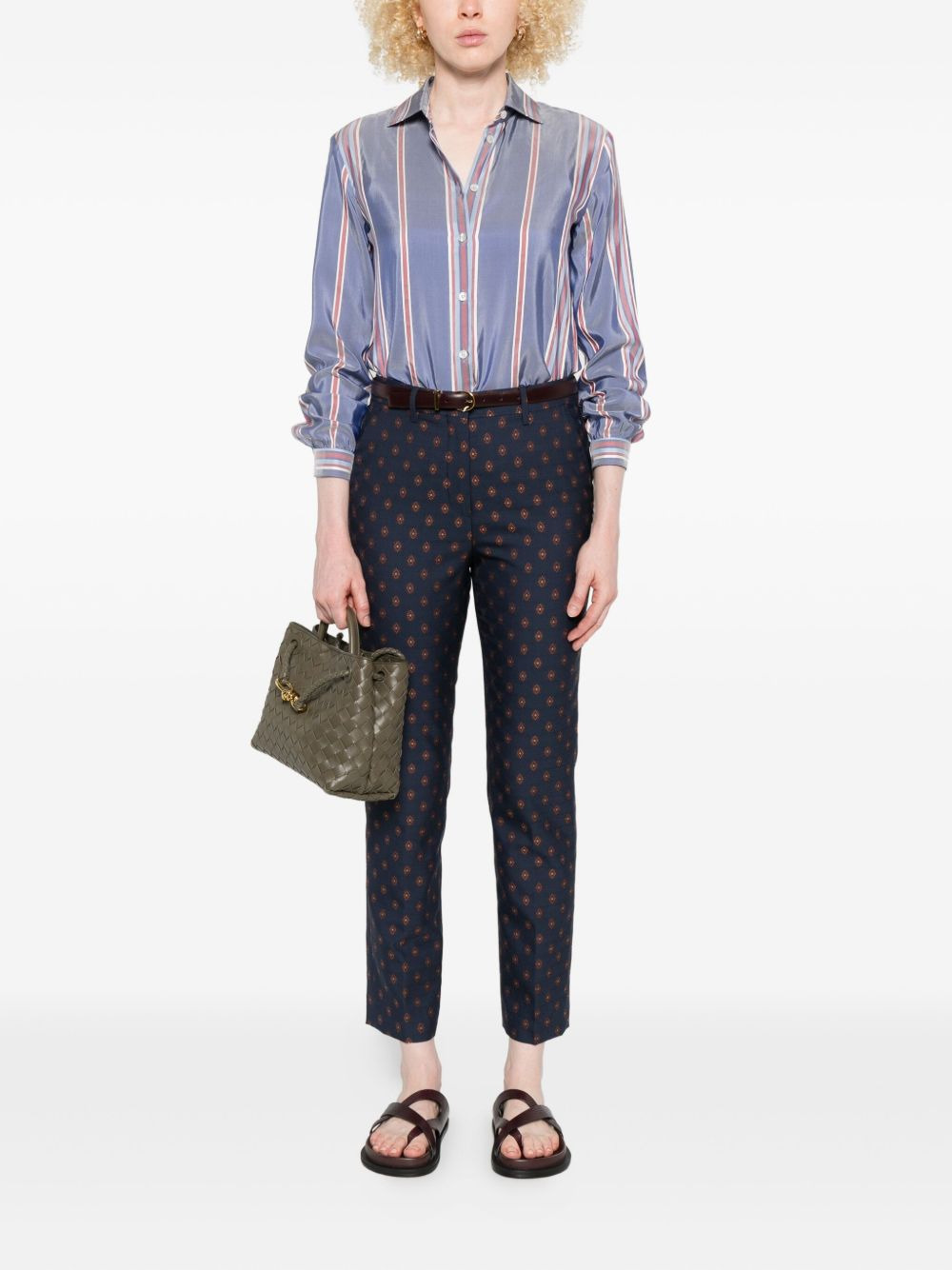 geometric-print trousers - 2