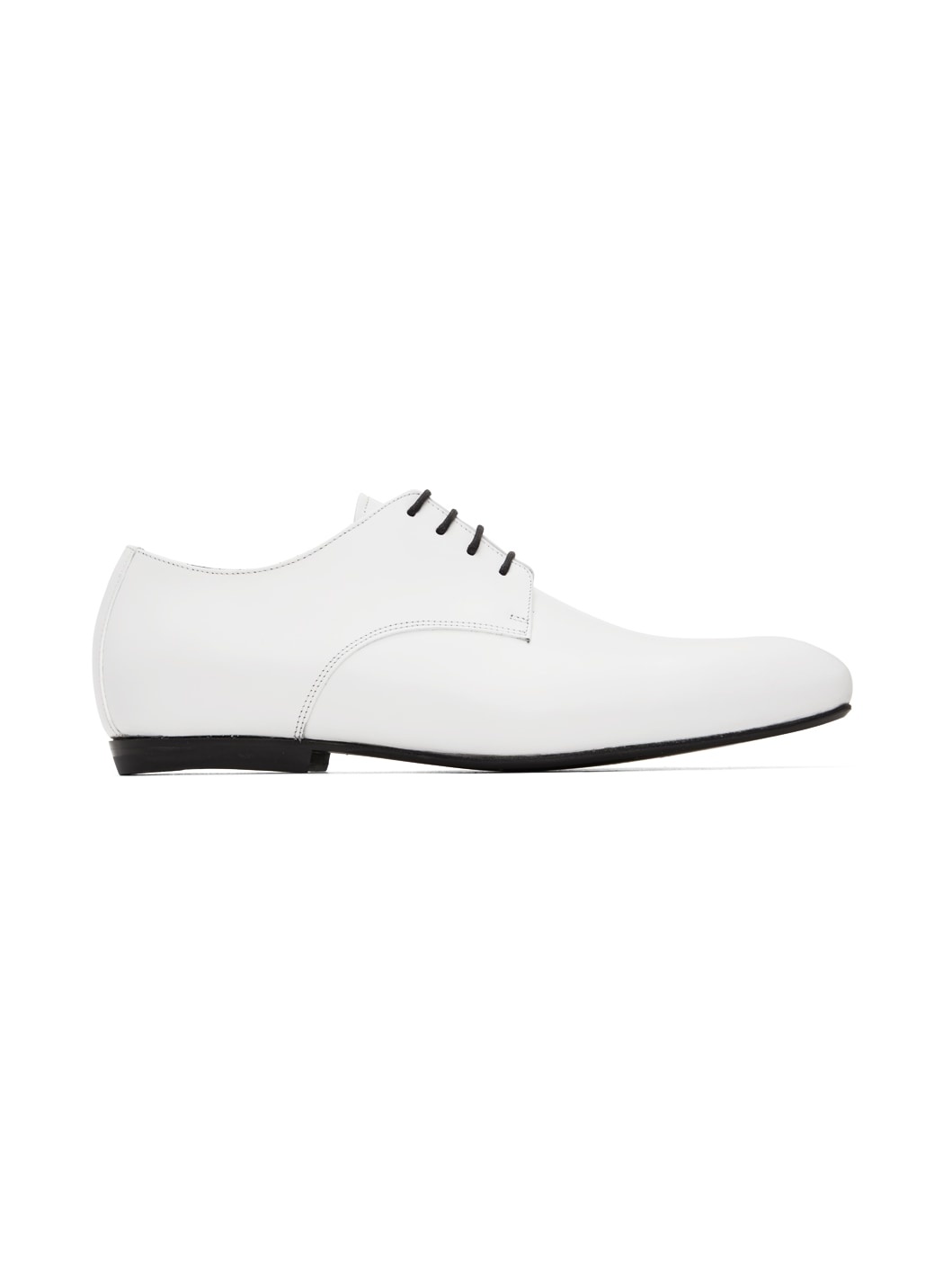 White Lace-Up Derbys - 1