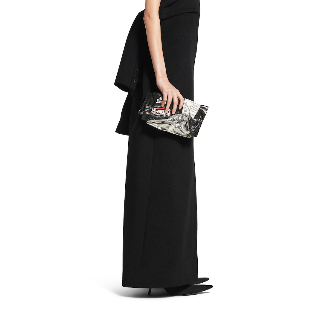 Chips Clutch Wallet  in Black - 6