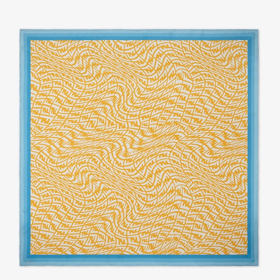 Yellow twill foulard - 1
