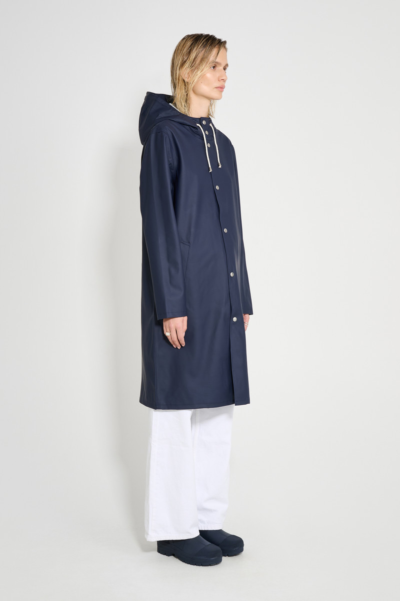Stutterheim Stockholm Long Raincoat Navy outlook