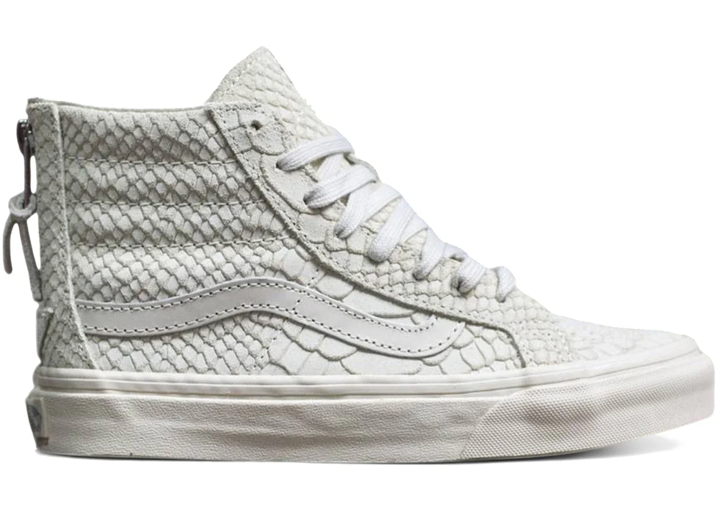 Vans Sk8-Hi Slim Zip DX Mono Python Gray Angora (Women's) - 1