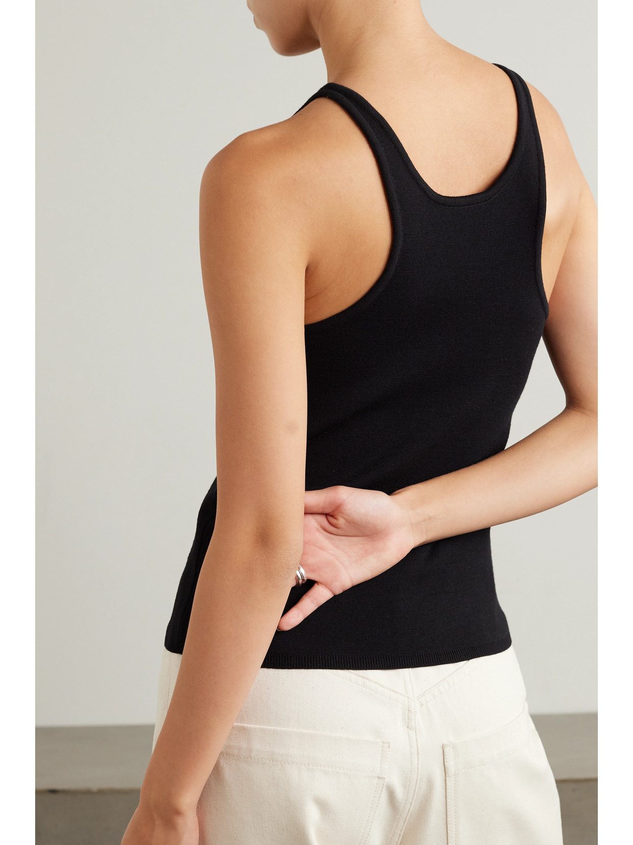 Alfeo Stretch Wool-blend Tank - 3