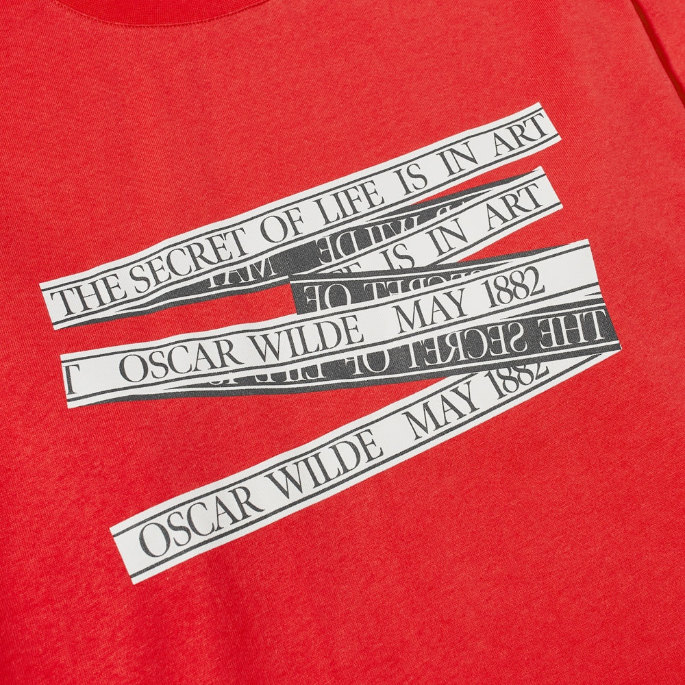 J.W. Anderson Oscar Wilde Long Sleeve Quote Tee - 2