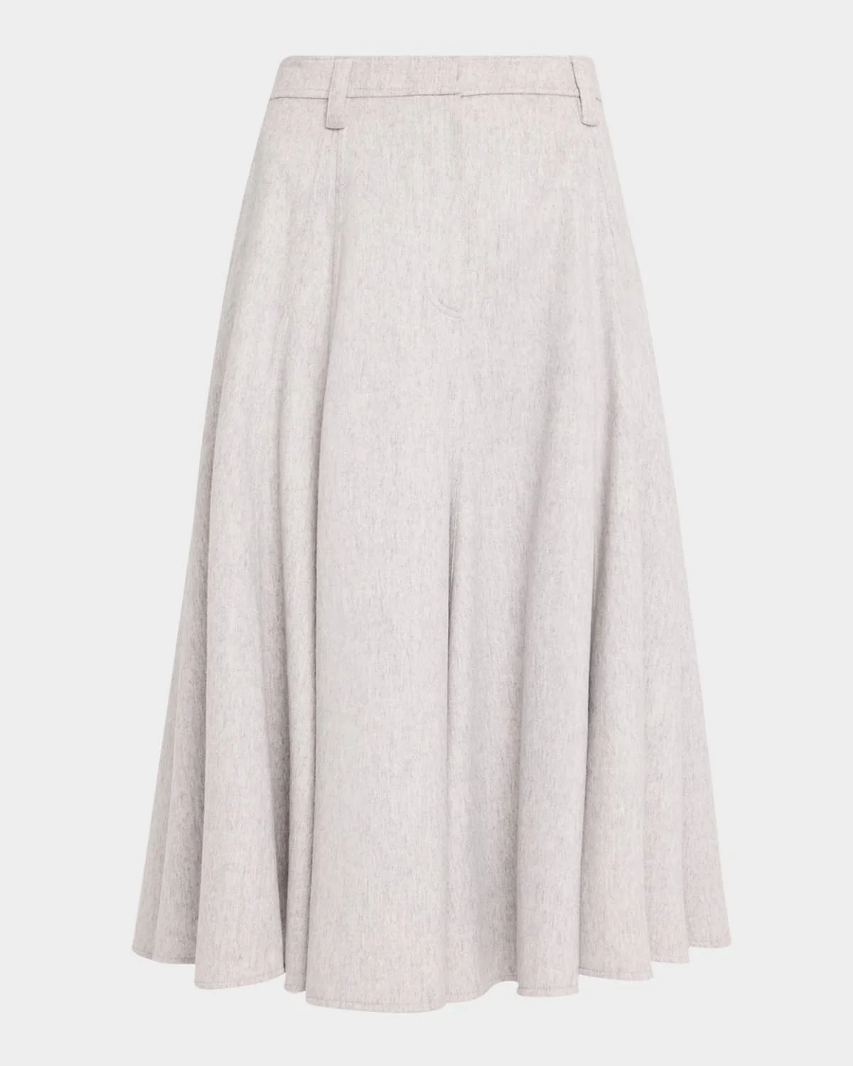 Beaver Flannel Full Midi Skirt - 1