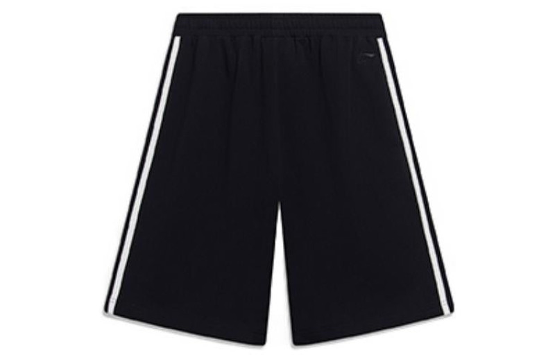 Li-Ning Li-Ning Stripe Embroidered Logo Shorts 'Black' AKST601-2 outlook
