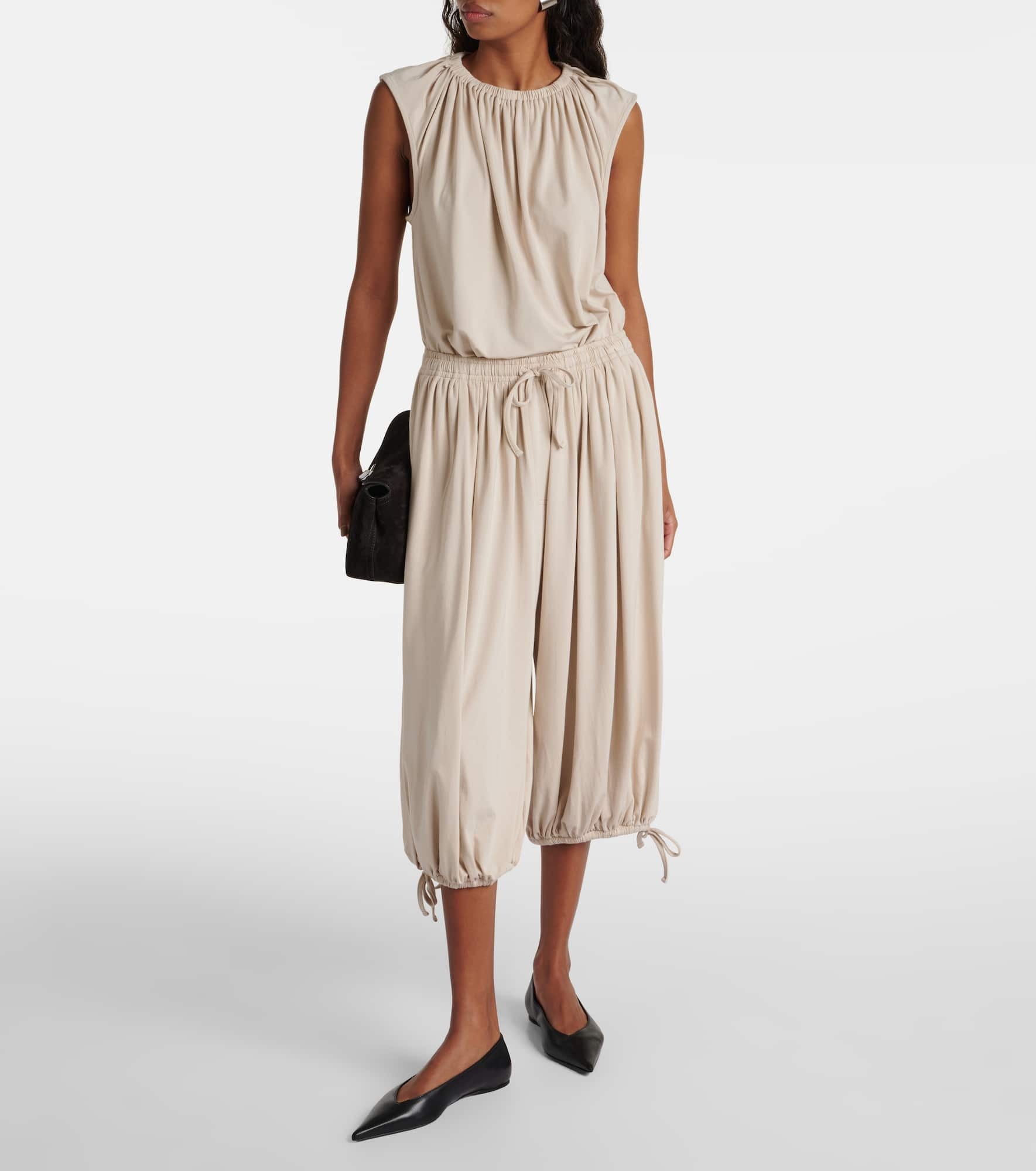 Gathered jersey top - 2