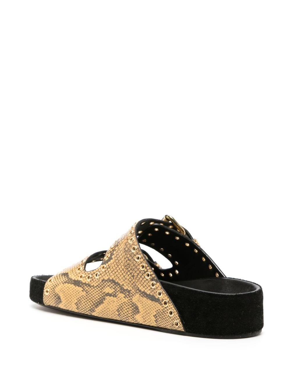 Lennyo lizard-skin leather sandals - 3