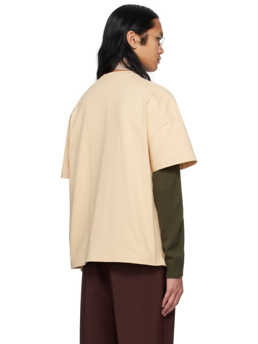 Beige Oversized T-Shirt - 3