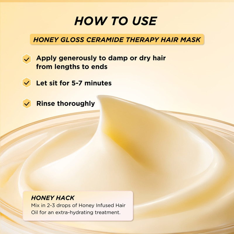 Gisou Honey Gloss Ceramide Therapy Hair Mask 75ml 7