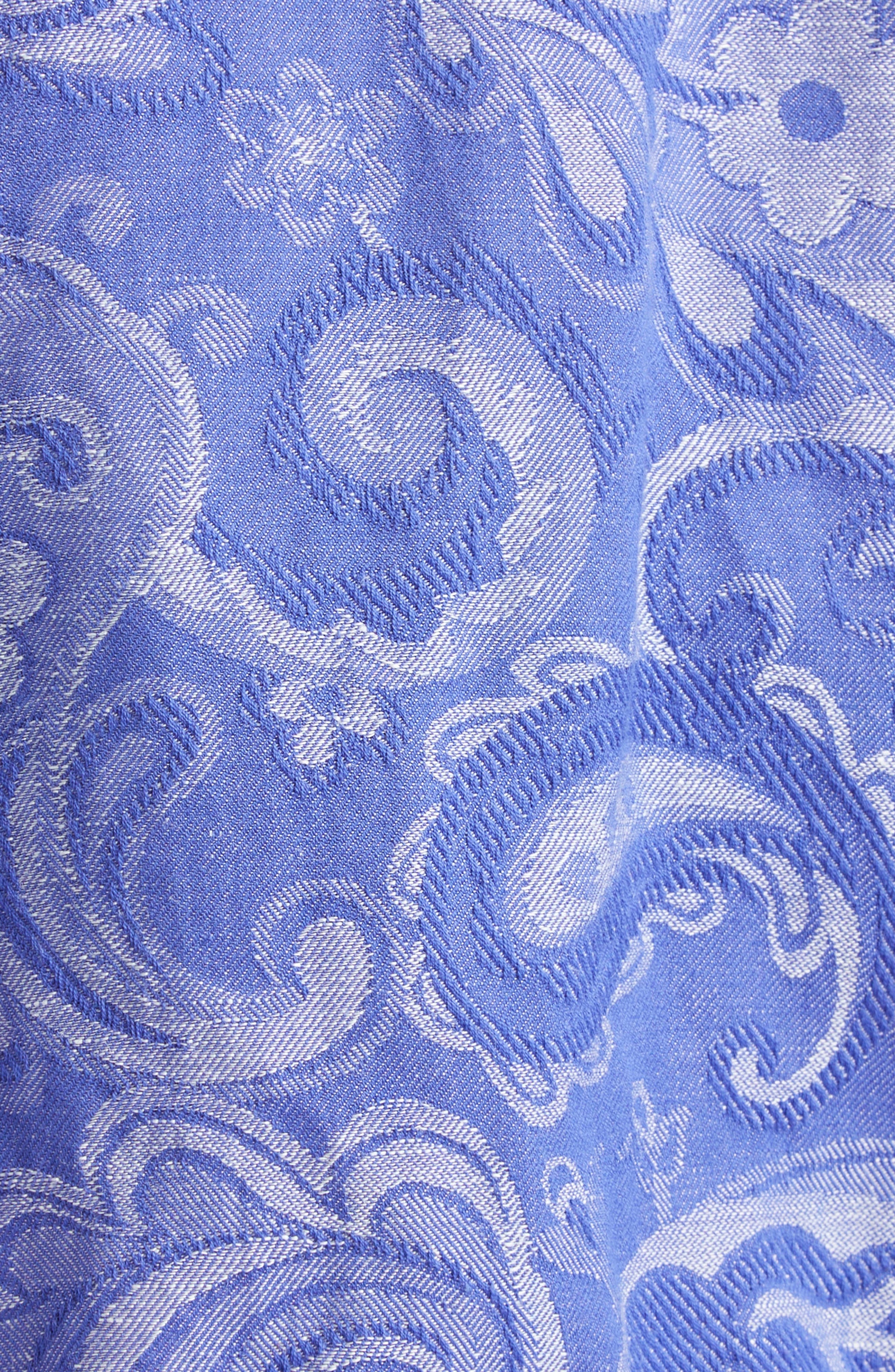 Etro Paisley Denim Sheath Dress in Multicolour On Pale Blue Base at Nordstrom - 7