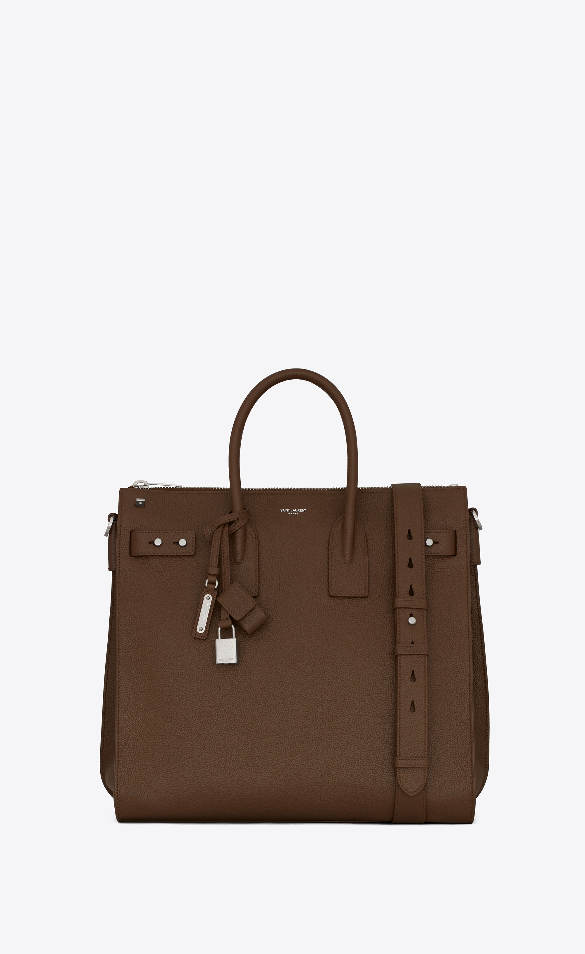 sac de jour north/south tote in grained leather - 1