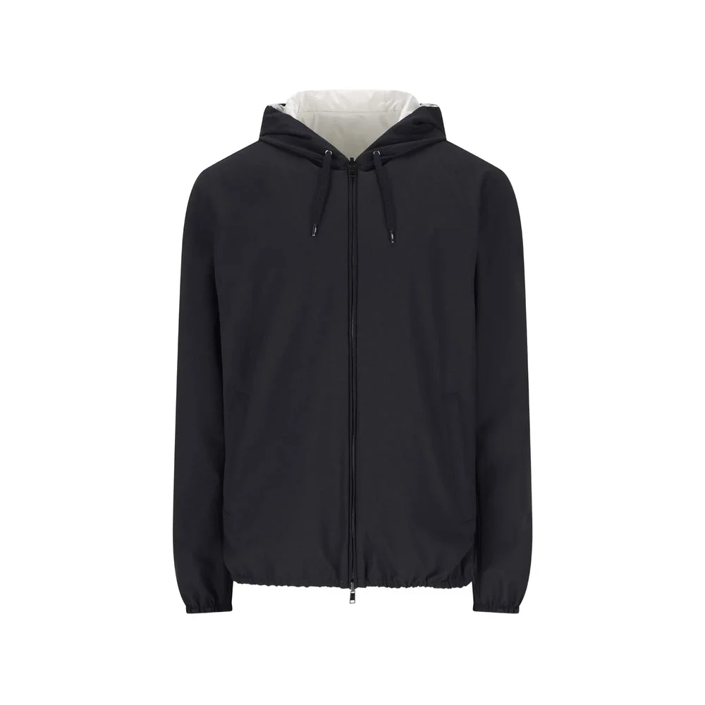 Herno Blue Jackets - Hooded Jackets Men - 1
