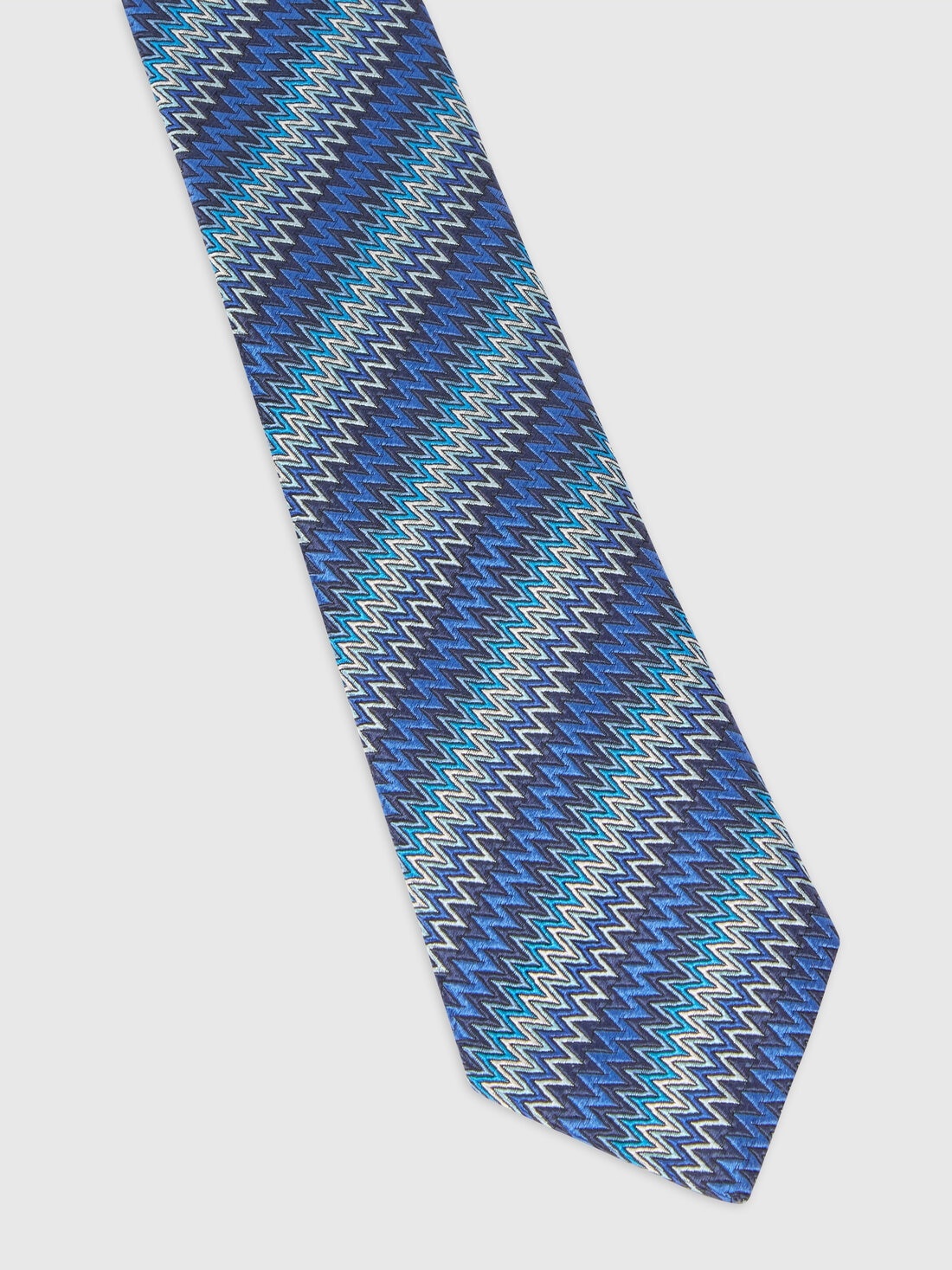 Tie with Chevron Embroidery - 2