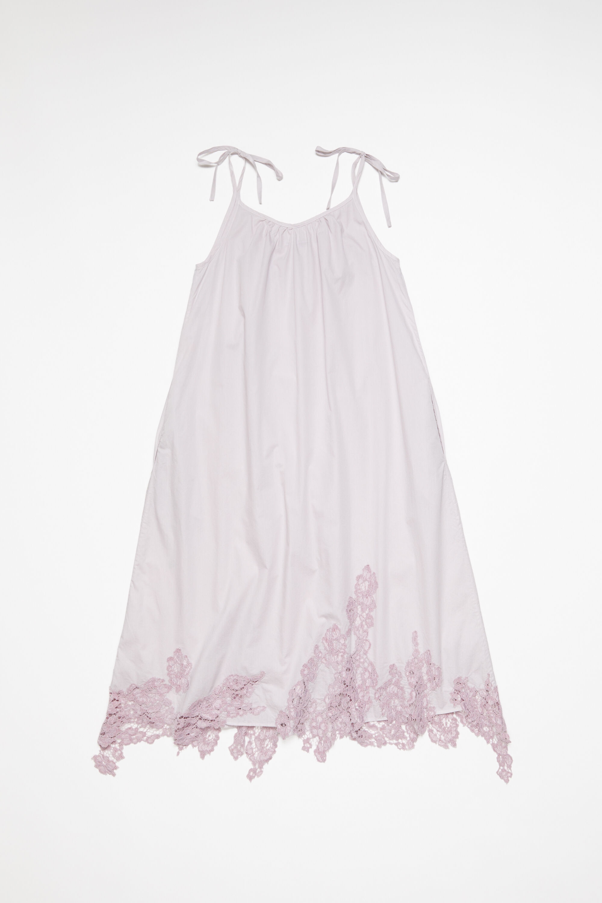 Strap lace dress - Light lilac purple - 7